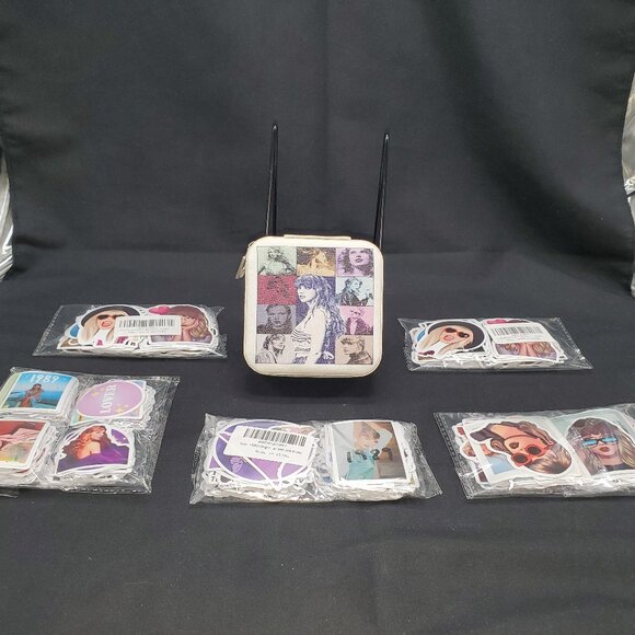 BN Taylor Swift Traveling Jewelry Box with over a hundred stickers - Picture 1 of 4